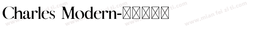 Charles Modern字体转换